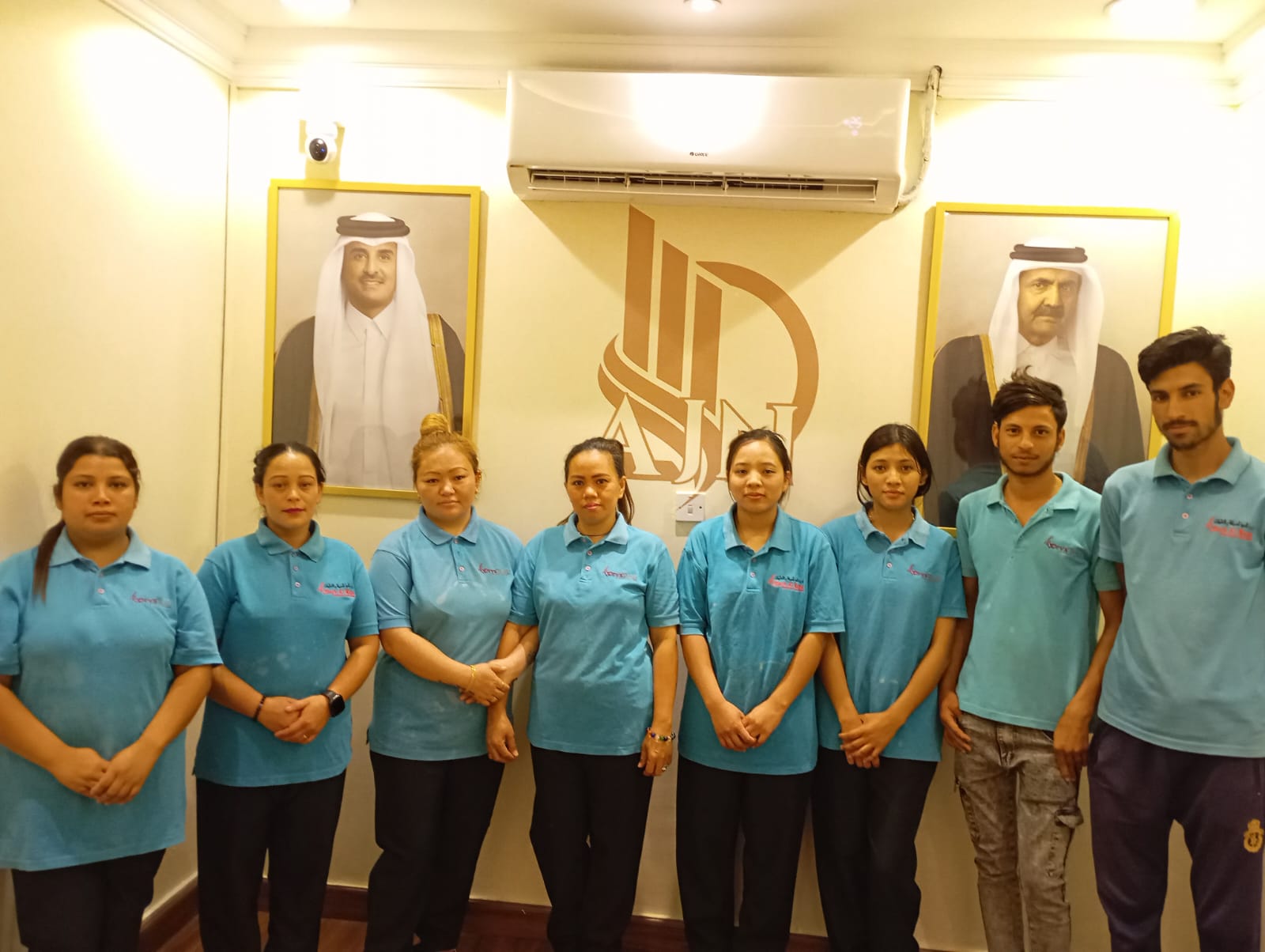 Top-level hospitality staff